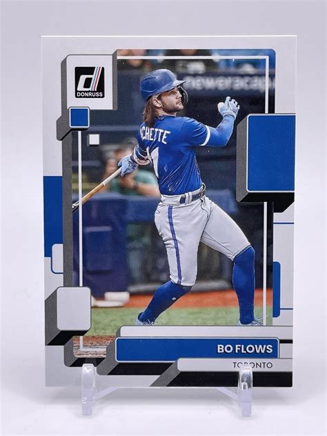 Bo Bichette Donruss Bo Flows Nickname Sp Toronto Blue Jays Ebay