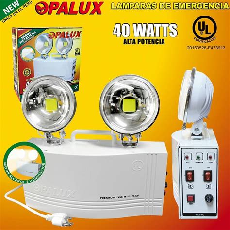 Lampara De Emergencia Led Ul Opalux Luz Y Color