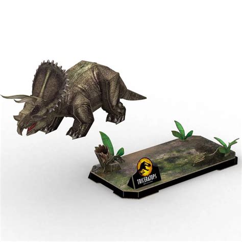 Id9 Jurassic World Dominion Puzzle 3d Triceratops