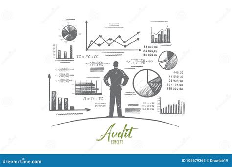 Audit Concept Hand Drawn Isolated Vector Stock Vector Illustration