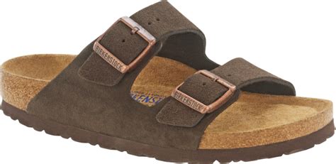 Womens Arizona Soft Footbed Mocha Suede Birkenstocks In Visalia