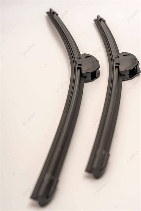 White Background Showcases Frameless Wiper Blades For Cars Photo And