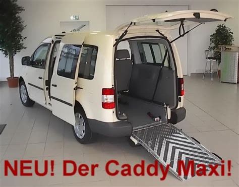 Behindertenfahrzeuge Reha Automobile GmbH rüsten den neuen Caddy Maxi