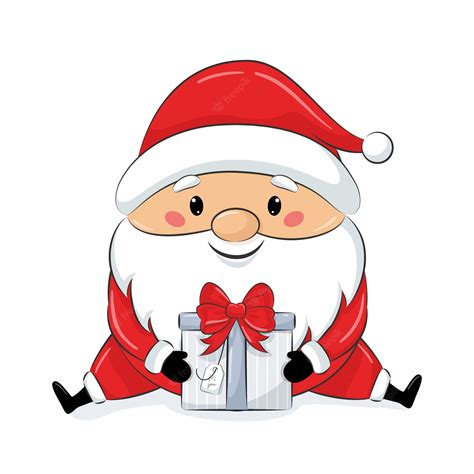 Cute Santa Claus Clipart Transparent PNG Clipart Images Free Clip