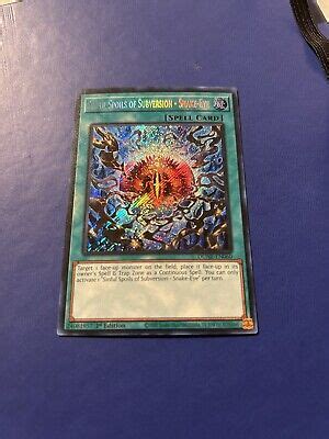 Sinful Spoils Of Subversion Snake Eye Dune En Secret Rare St