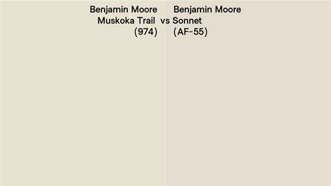 Benjamin Moore Muskoka Trail Vs Sonnet Side By Side Comparison