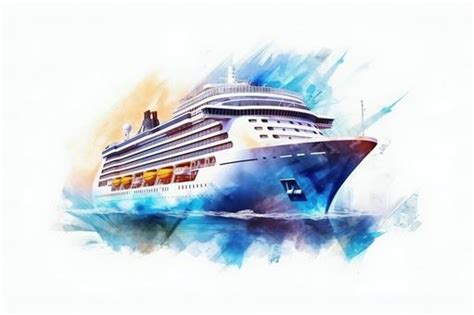 Cruise Ship Vector Art Free