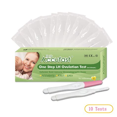 5 Tests Accufast One Step Ovulation Test Kit Midstream Pen 9999