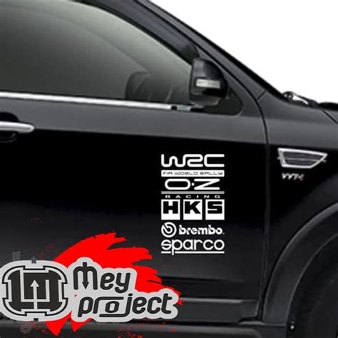 Jual Ready Stock Stiker Mobil Cutting Sticker Pintu Body Mobil Wrc Mds