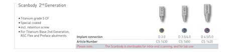 Scanbody Astra Tech Osseospeed Tx Cs Abutment Direct