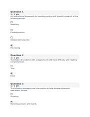 Quiz Docx Question Pts An Instructional Framework For