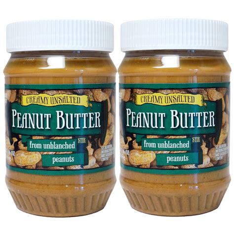 Pack Trader Joes Peanut Butter Creamy Unsalted Unblanched Stir Oz