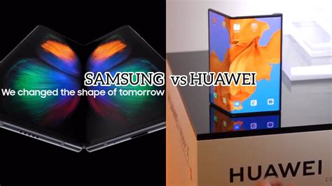 SAMSUNG Galaxy Fold Vs HUAWEI Mate X FOLDABLE MOBILE PHONES 2019