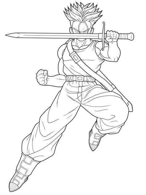 Future Trunks SSJ 1st preview by drozdoo Dibujos de dragón Dragon