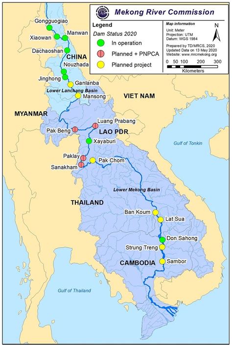 World Map Mekong River