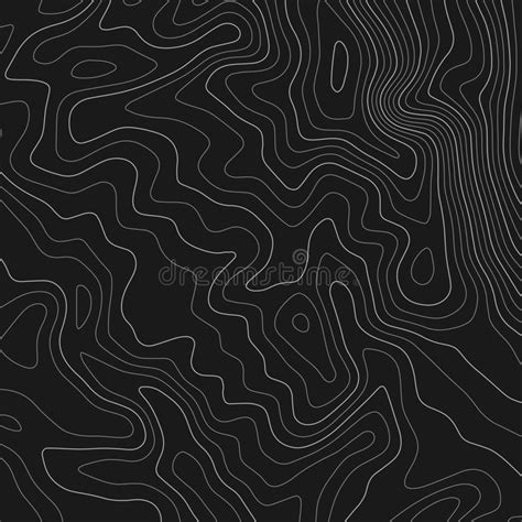 Topographic Map Lines Background Vector Illustration Stock