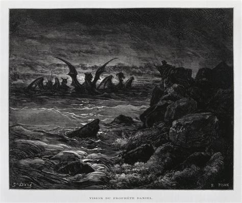 Vision Of The Prophet Daniel Illustration From The Dore Bible