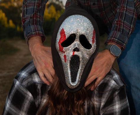 Bedazzled Bloody Scream Mask - Etsy