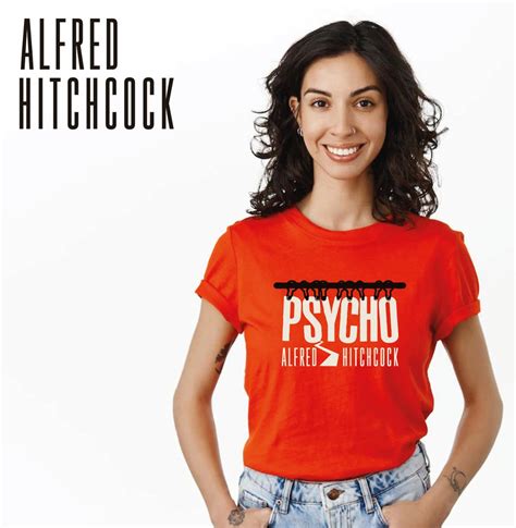 Psycho Alfred Hitchcock Shirt Alfred Hitchcock Psycho Movie T Shirt Color Poppy Etsy