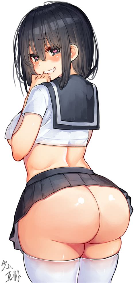 Rule 34 1girls Ass Back View Bangs Black Hair Black Skirt Blush Breasts Bubble Butt Dat Ass