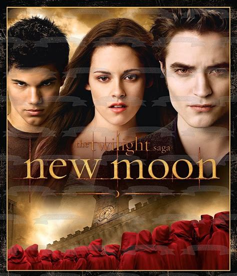 The Twilight Saga: New Moon Jacob Bella Edward Edible Cake Topper Imag ...