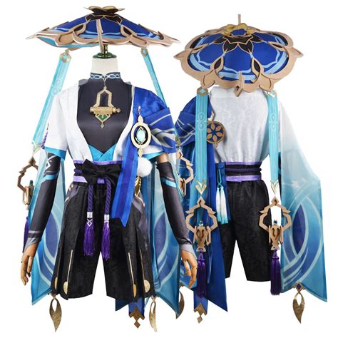 Genshin Impact Wanderer Cosplay Costume Set Hobby Maniaz