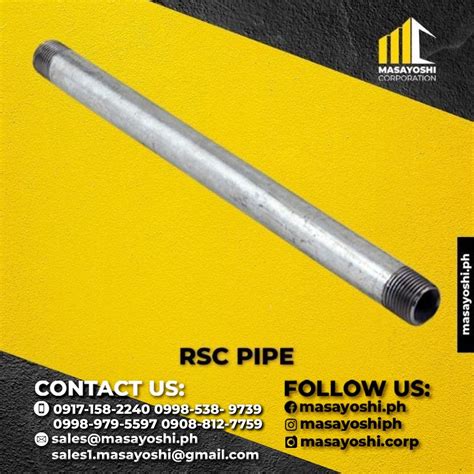 RSC Pipe Rigid Steel Conduit Pipe Tubo Commercial Industrial