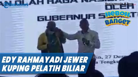 Gubernur Edy Rahmayadi Buka Suara Soal Aksinya Menjewer Pelatih Biliar