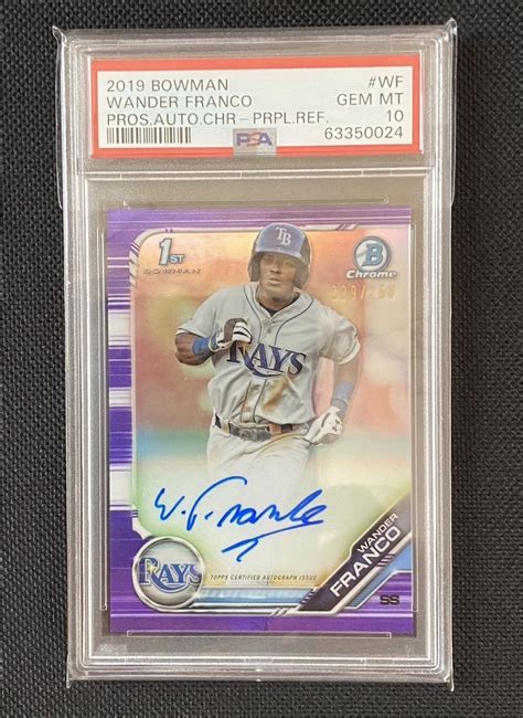 Letaopsa Topps St Bowman Chrome Wander Franco Auto