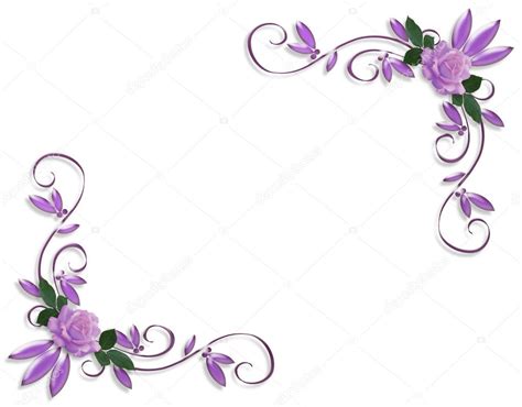 Lavender roses corner designs Stock Photo by ©Irisangel 2158979