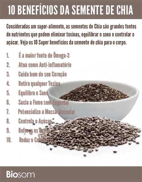 10 Benefícios Incríveis Da Semente De Chia Para A Saúde Biosom