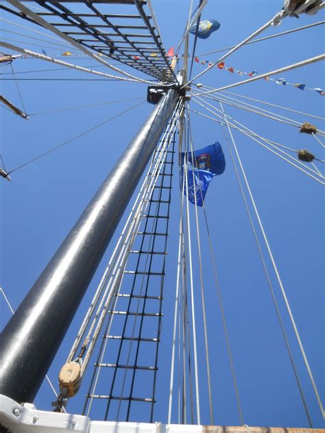 Tall Ship Celebration Bay City Mi Looking Up From Aboard The