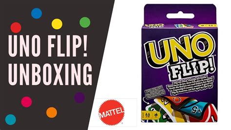 Uno Flip Card Game Unboxing Youtube