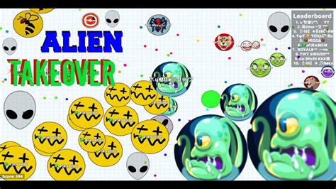 Aliens Takeover Agar Io Alien Domination In Agar Io Youtube