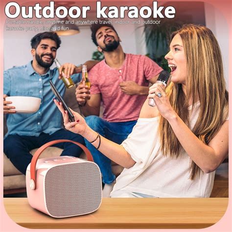 Original Mini Karaoke Speaker Bluetooth Bass K Microphone Premium