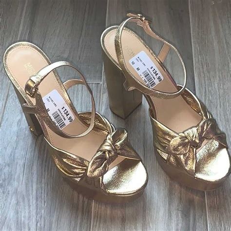 Michael Kors Platform Metallic Heels Gem