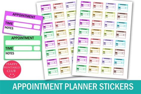 Appointment Planner Stickers I Meeting Planner Stickers