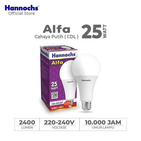 Jual Hannochs Lampu Led Alfa Watt Cahaya Putih Jakmall