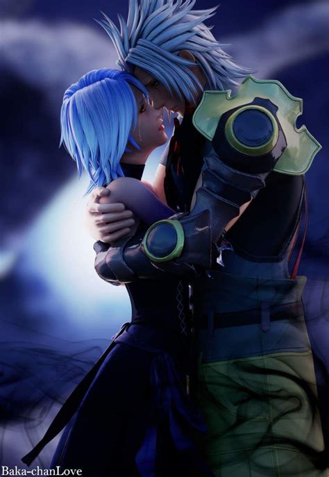 Kingdom Hearts Birth By Sleep Terra And Aqua Kiss