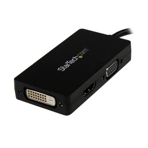 StarTech Travel A V Adapter 3 In 1 DisplayPort To VGA DVI Or HDMI