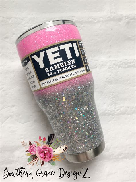 Bling Glitter Tumblerglitter Yetibling Glitter Yeti Etsy