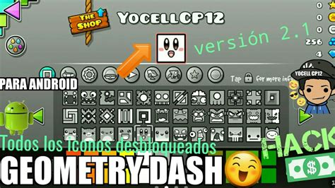 Geometry Dash Hack Todos Los Iconos Desbloqueados Para Android