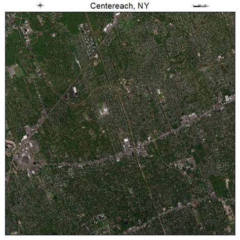 Aerial Photography Map of Centereach, NY New York