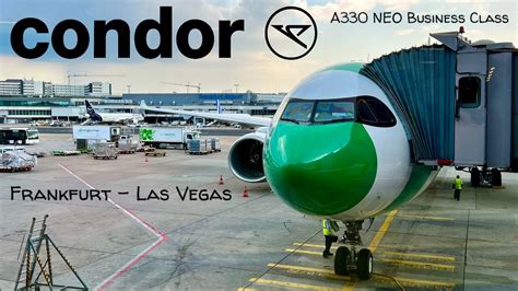 Condor Airlines A330 NEO NEW Business Class Frankfurt Las Vegas