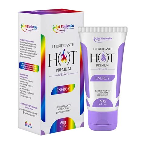 Lubrificante Hot Premium Beijável 60g La Pimienta Energético Sex Shop Loja Fetiches