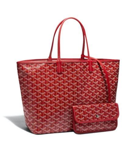 Red Goyard Tote Bags For Women Lyst