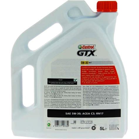 Масло Castrol GTX 5W-30 RN17 – 5 литра - Oil Standart