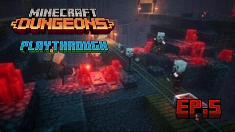 Minecraft Dungeons Redstone Mines And Fiery Forge Ep5 Youtube