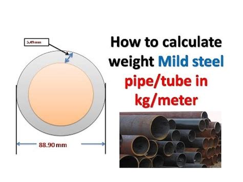 Mild Steel Pipe Weight In Kg Meter YouTube