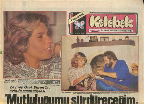 Hürriyet Gazetesi Kelebek Eki 26 Ekim 1985 Gönül Yazar Ve Ajda Pekkan